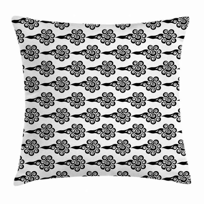Chinese Oriental Motifs Pillow Cover