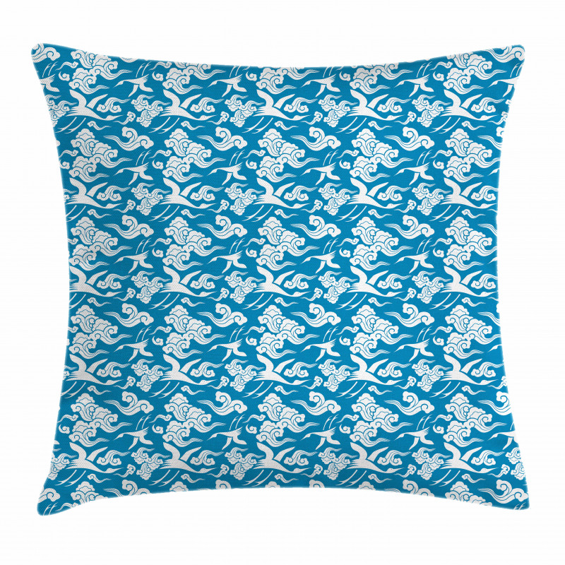 Classic Japanese Motifs Pillow Cover