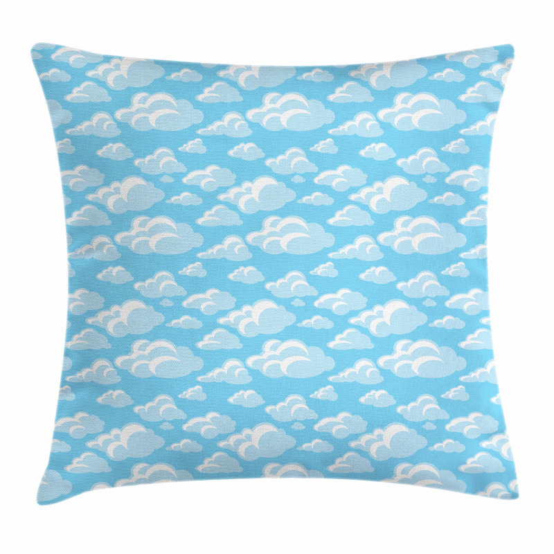 Floating Bubbly Clouds Pillow Cover