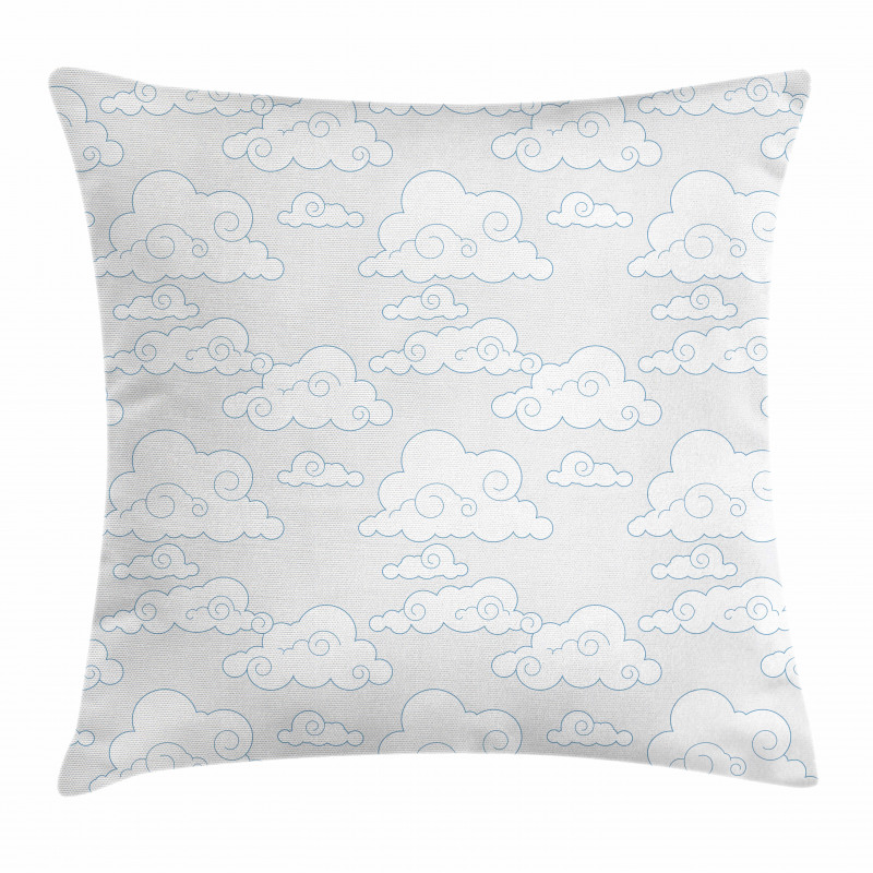 Minimalist Tibetan Clouds Pillow Cover
