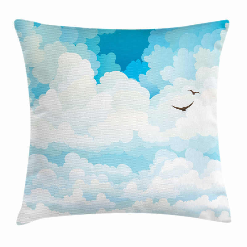 Silhouettes of Birds Pillow Cover