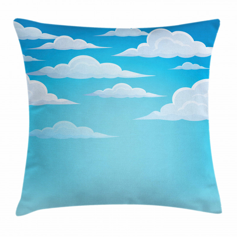 Dispersed Puffy Cumulus Pillow Cover