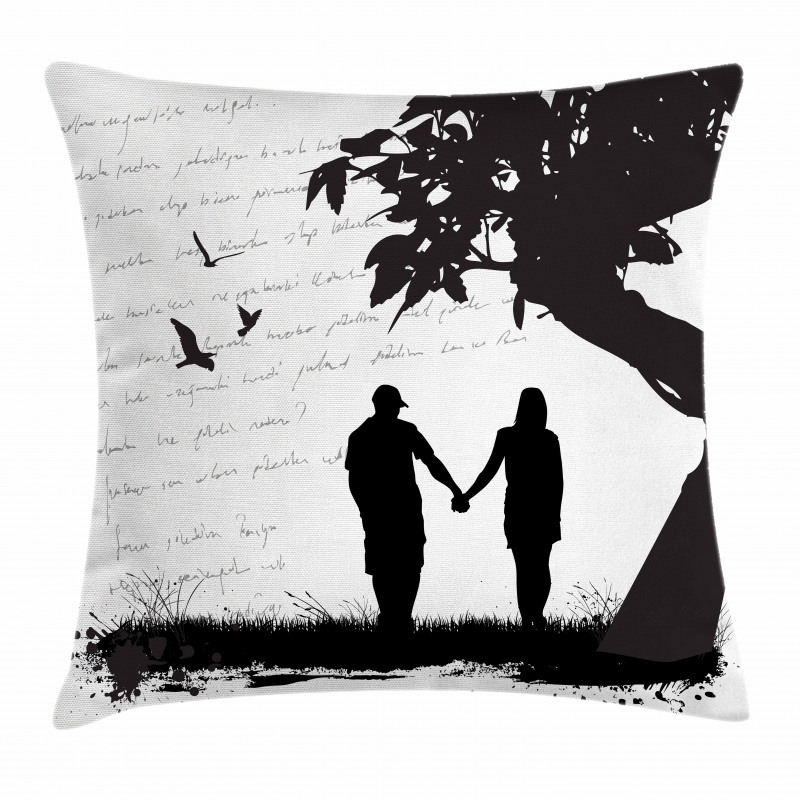 Couple Romance Theme Pillow Cover