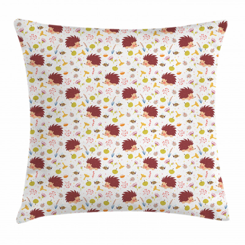 Wild Woodland Plants Pillow Cover