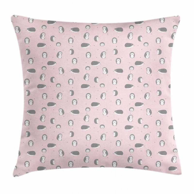Pastel Hearts Pattern Pillow Cover