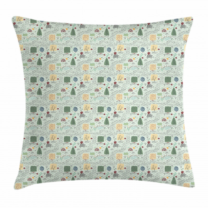 Forest Habitants Pillow Cover