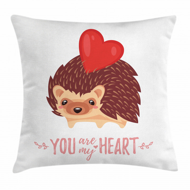 You are My Heart Words Pillow Cover