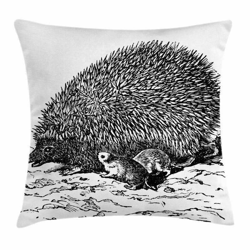European Hedgehog Pillow Cover