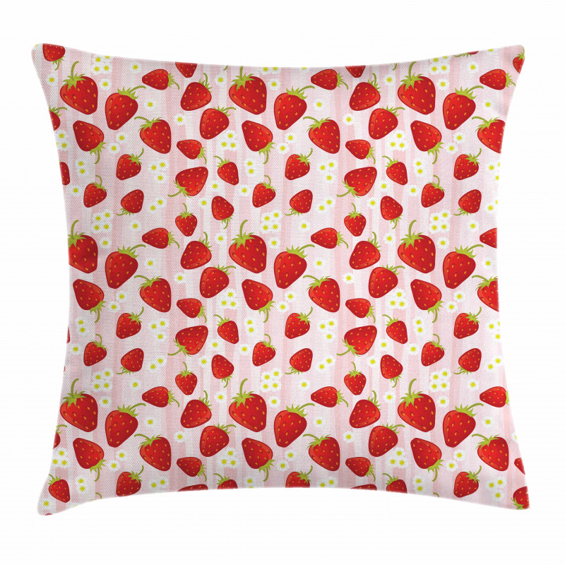 Summer Fruit Snacks Pillow Cover