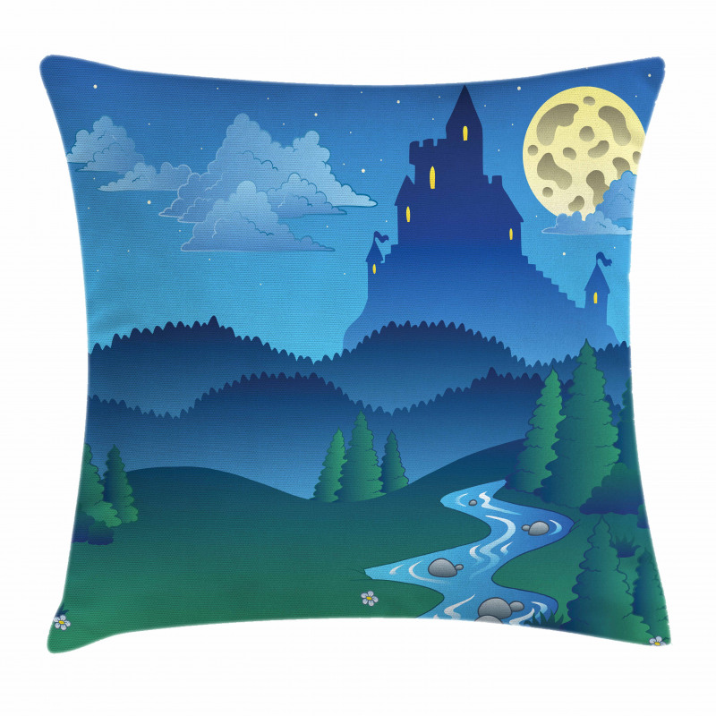 Lonely Castle Pillow Cover