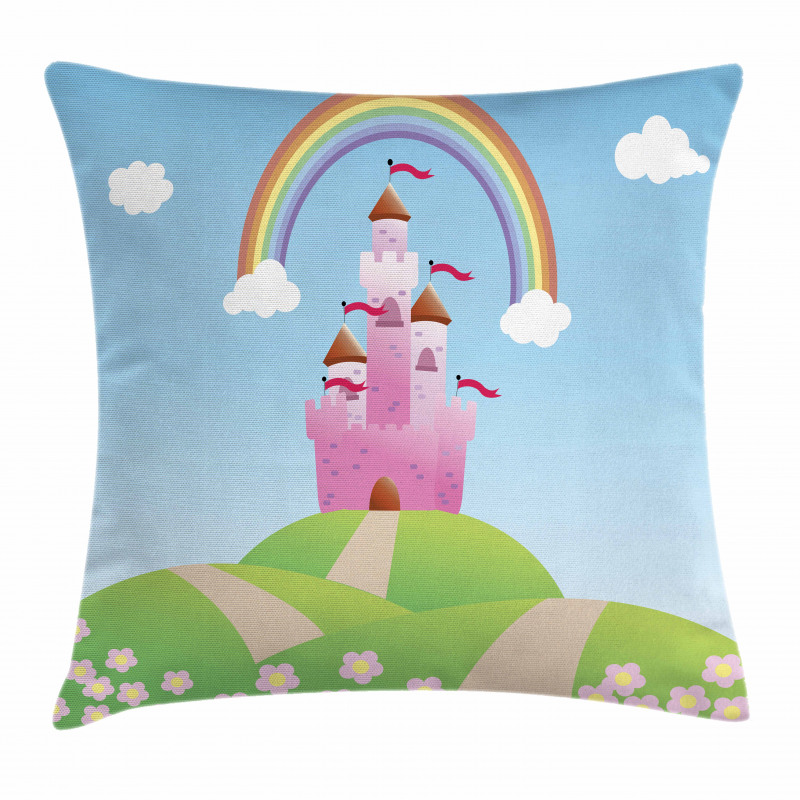 Clouds Princess Castle Pillow Cover