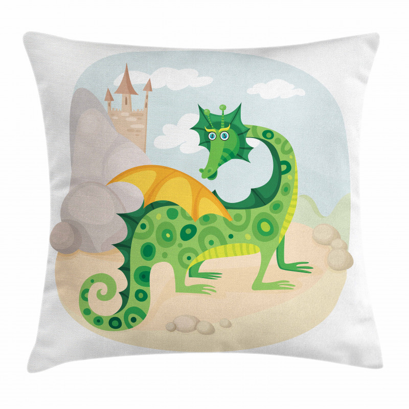 Goofy Dragon Pillow Cover