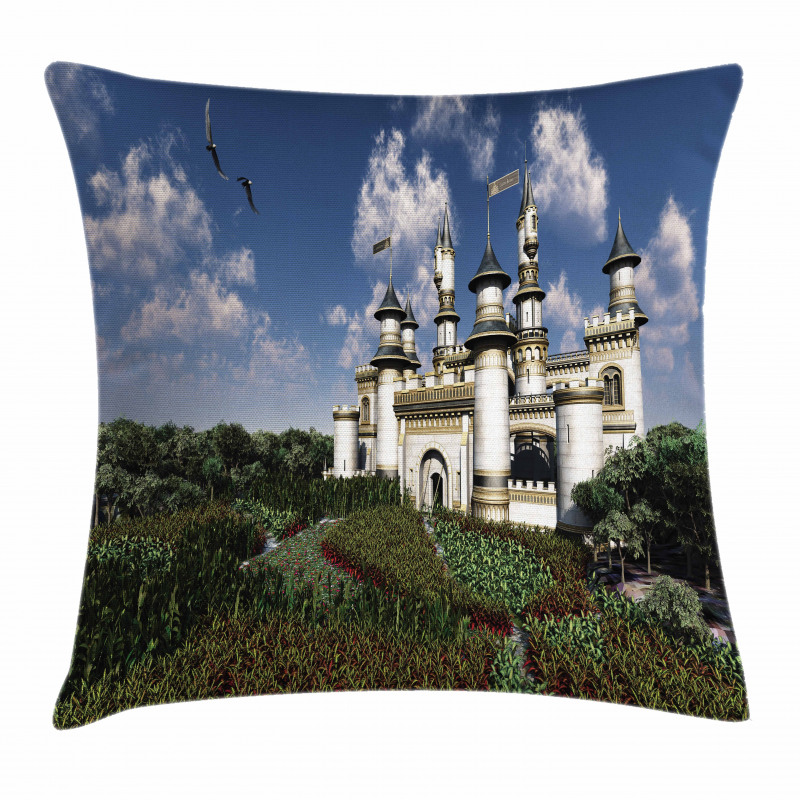 Eagles and a Castle Pillow Cover