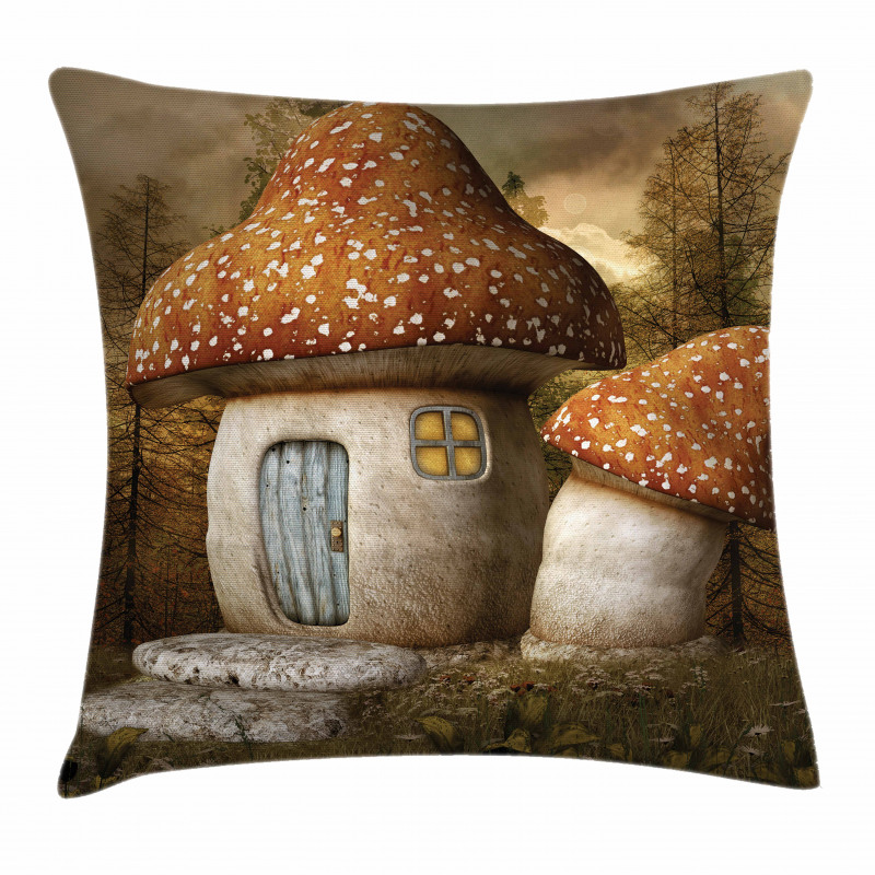 Mushroom Forest Pillow Cover
