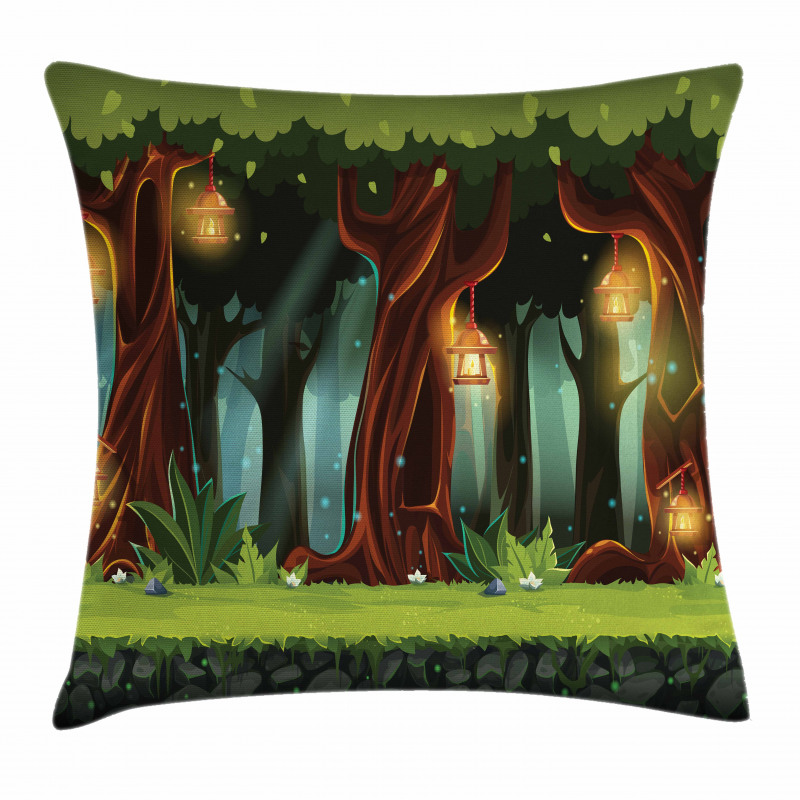 Mystical Woodland Pillow Cover