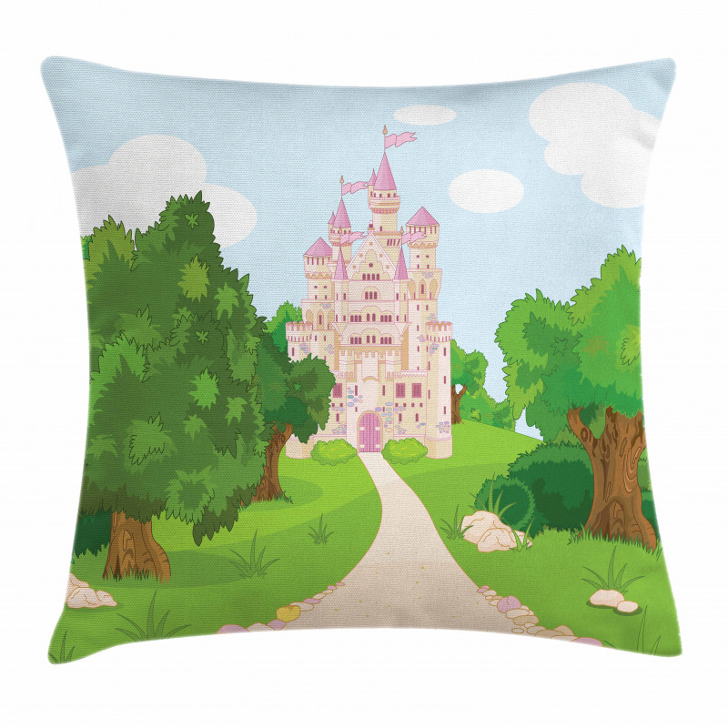 Middle Ages Building Pillow Cover