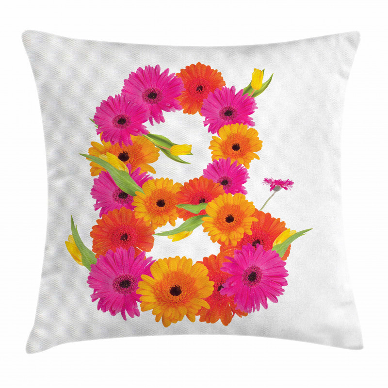 Summer Gerbera Daisies Pillow Cover