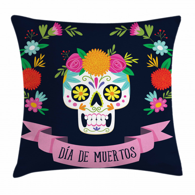 Colorful Wreath Pillow Cover