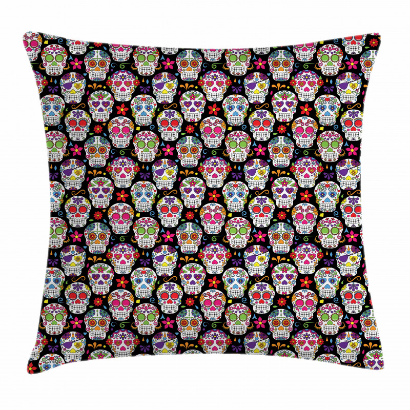 Skeleton Theme Pillow Cover