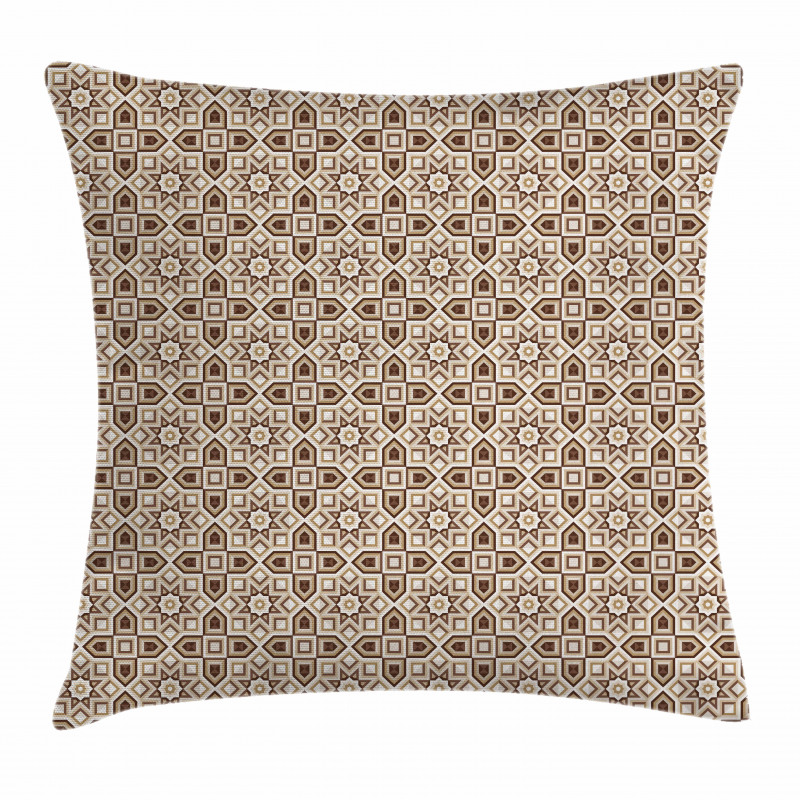 Squares Rhombuses Stars Pillow Cover