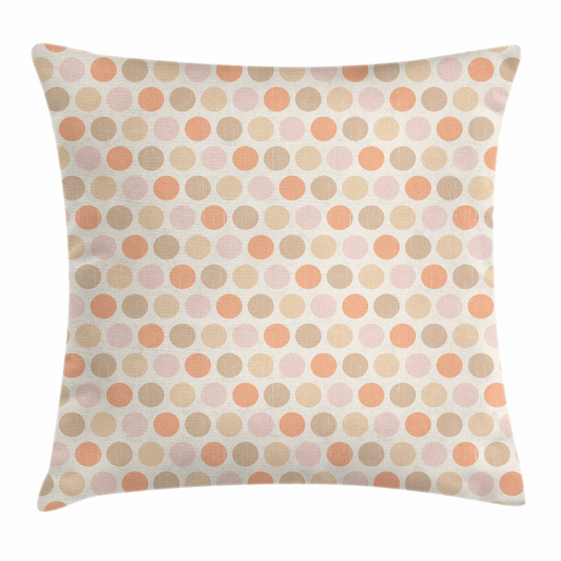 Retro Polka Grunge Pillow Cover