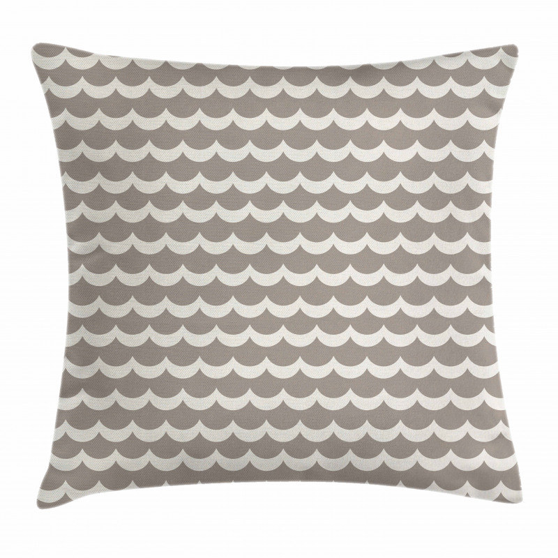 Fish Scale Wavy Rows Pillow Cover