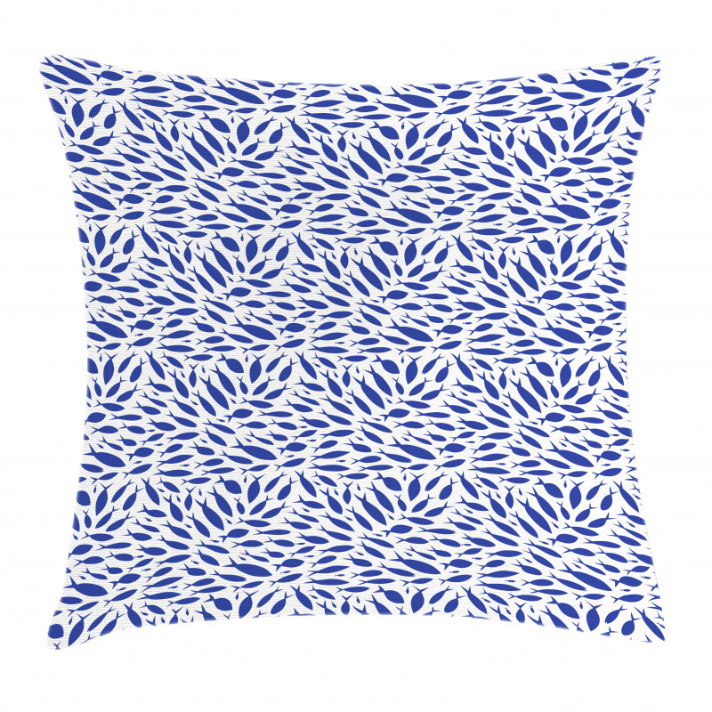 Nautical Life Illustration Pillow Cover