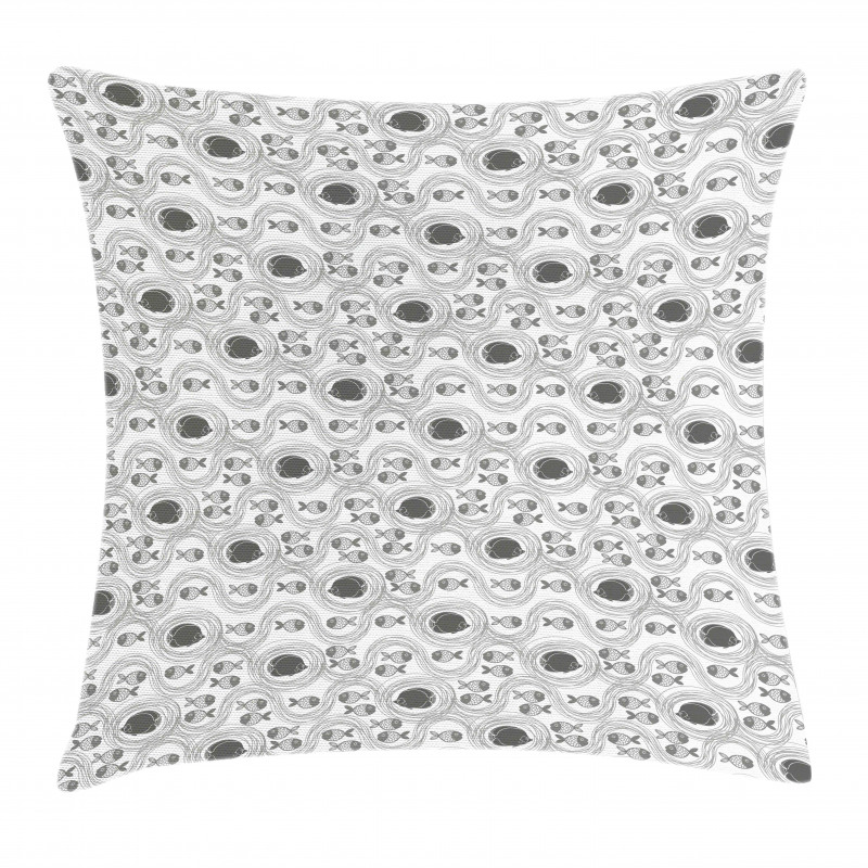 Nautical Sketch Animals Pillow Cover