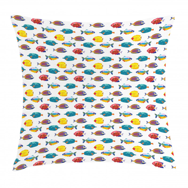 Colorful Tropical Species Pillow Cover