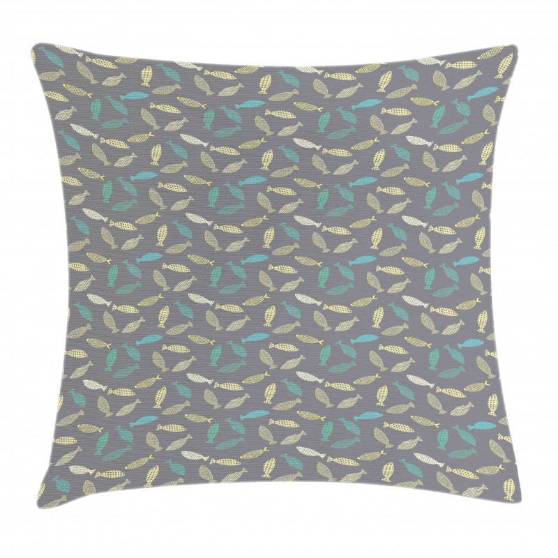 Abstract Fish Pillow Cover