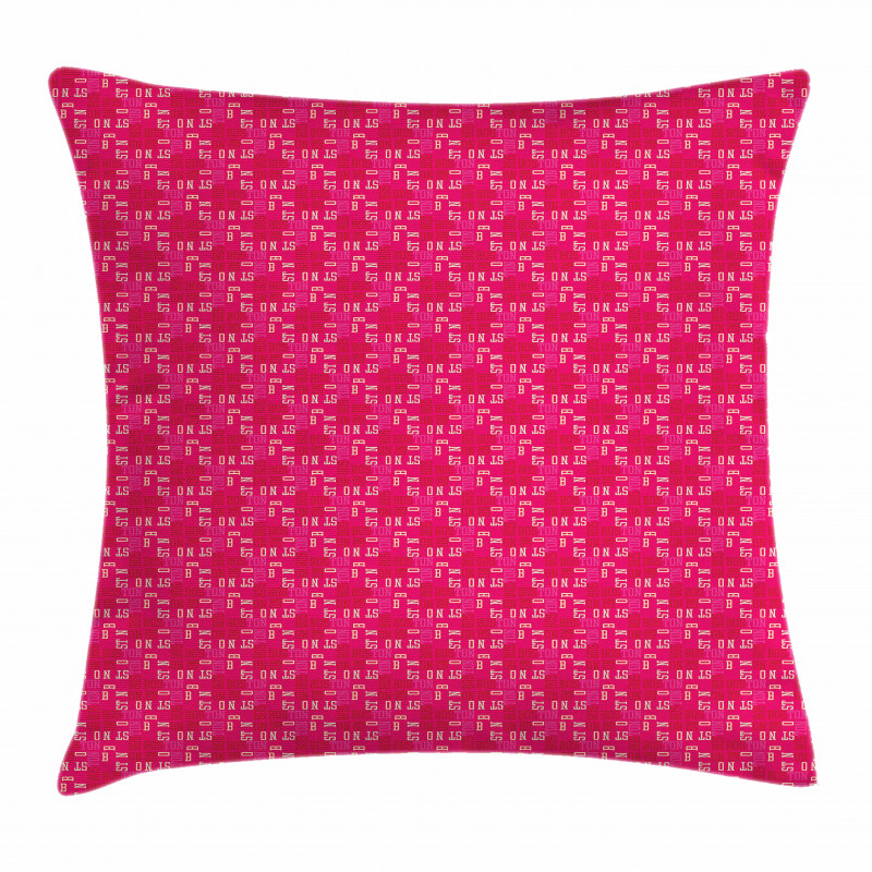 Upside down Letters Pillow Cover