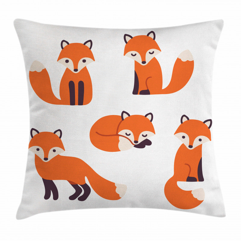 Simple Style Cartoon Animals Pillow Cover