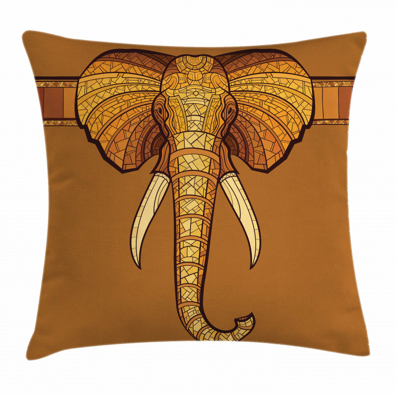 Ethnic Animal Ornament Pillow Cover