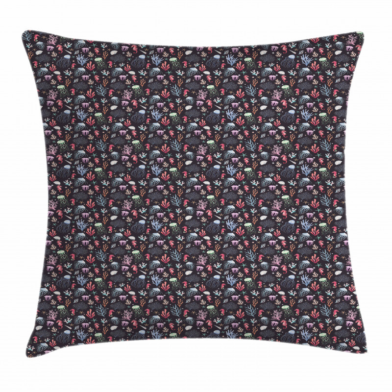 Sea Life Animals Pillow Cover