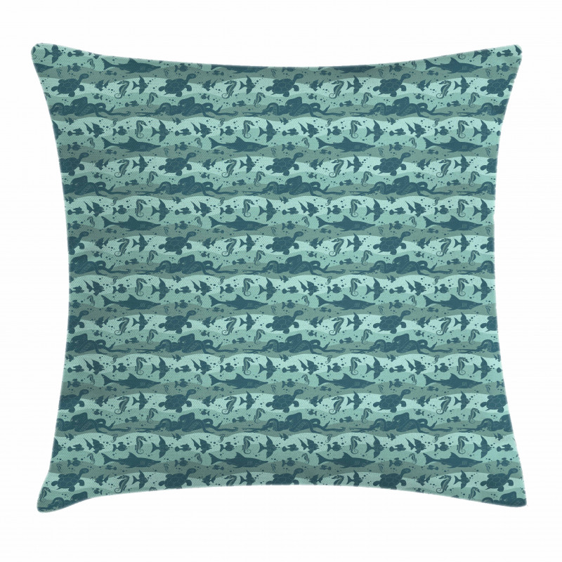 Sea Life Creatures Pillow Cover