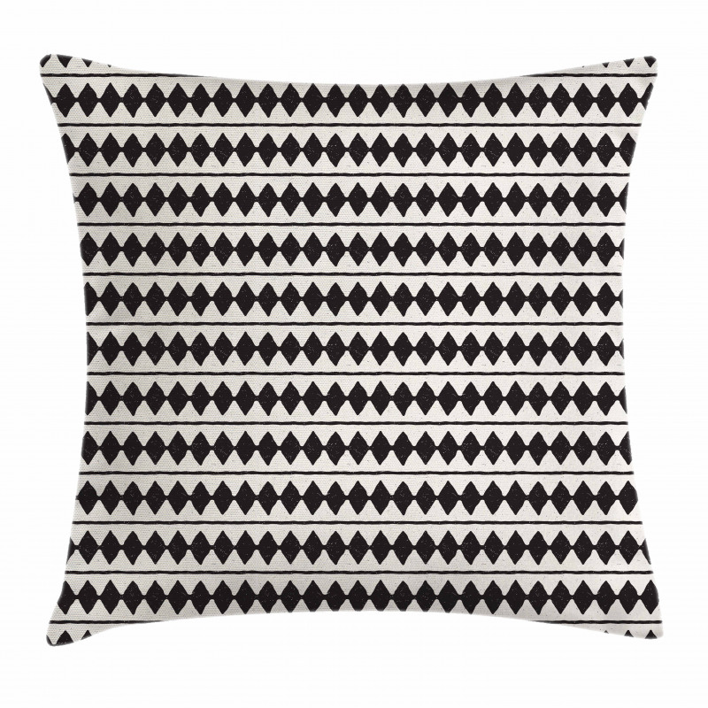 Retro Horizontal Stripes Pillow Cover