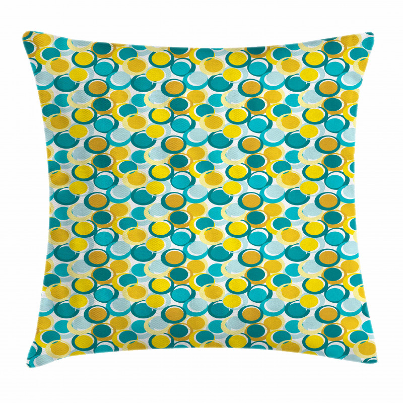 Nested Circle and Dot Pillow Cover