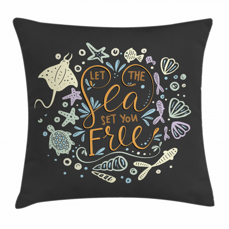 Let the Sea Set You Free Pillow Cover