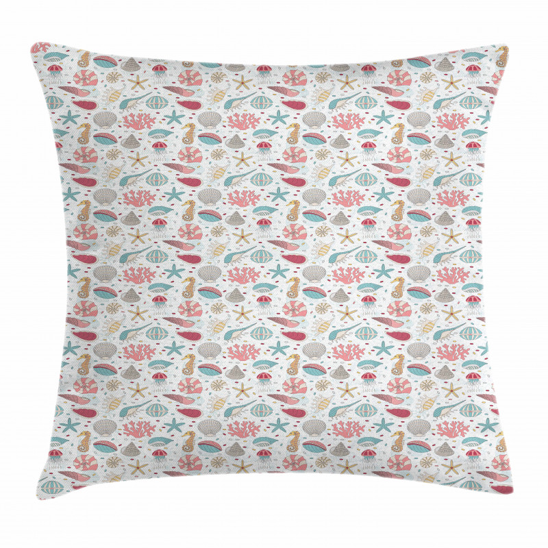 Hand Drawn Animal Pattern Pillow Cover
