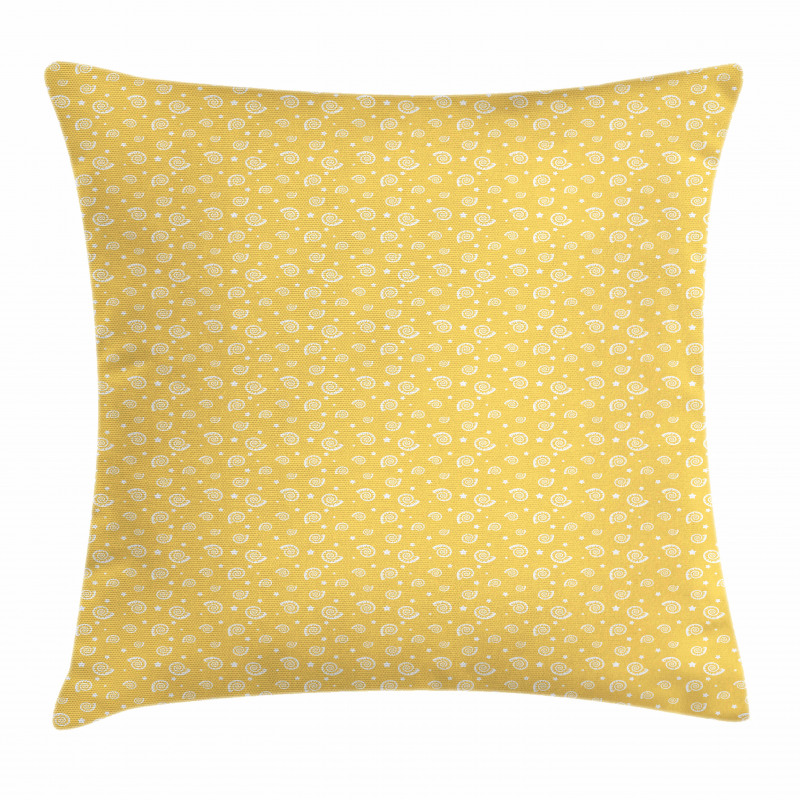 Stars and Mollusk Pillow Cover