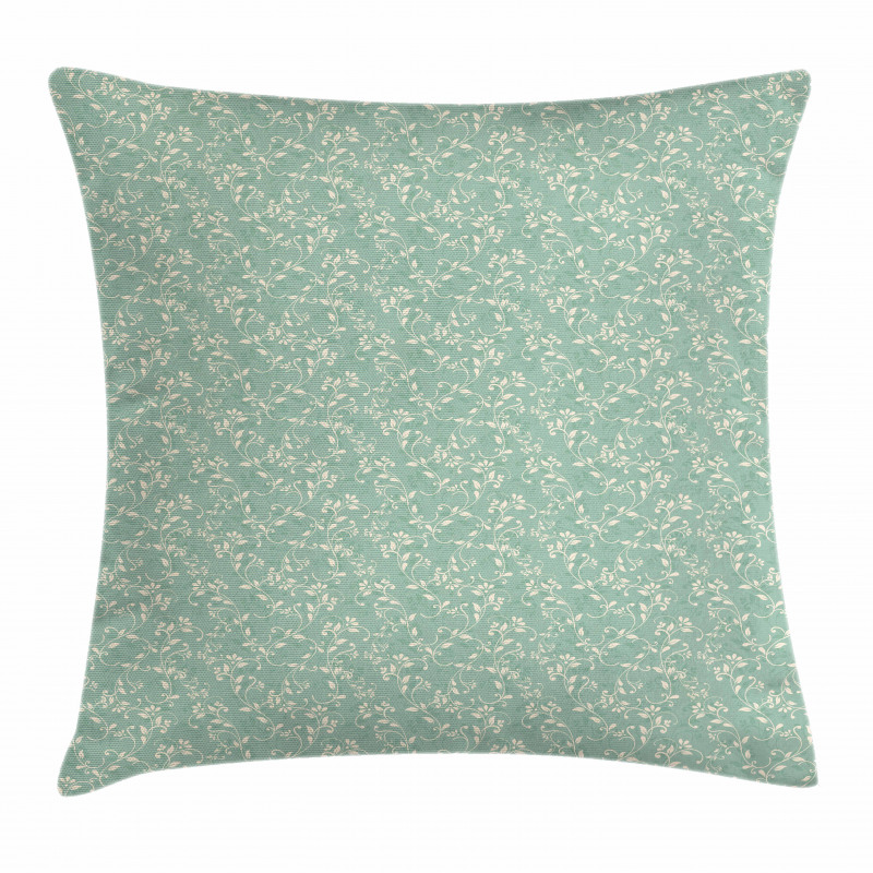 Vintage Style Foliage Pillow Cover