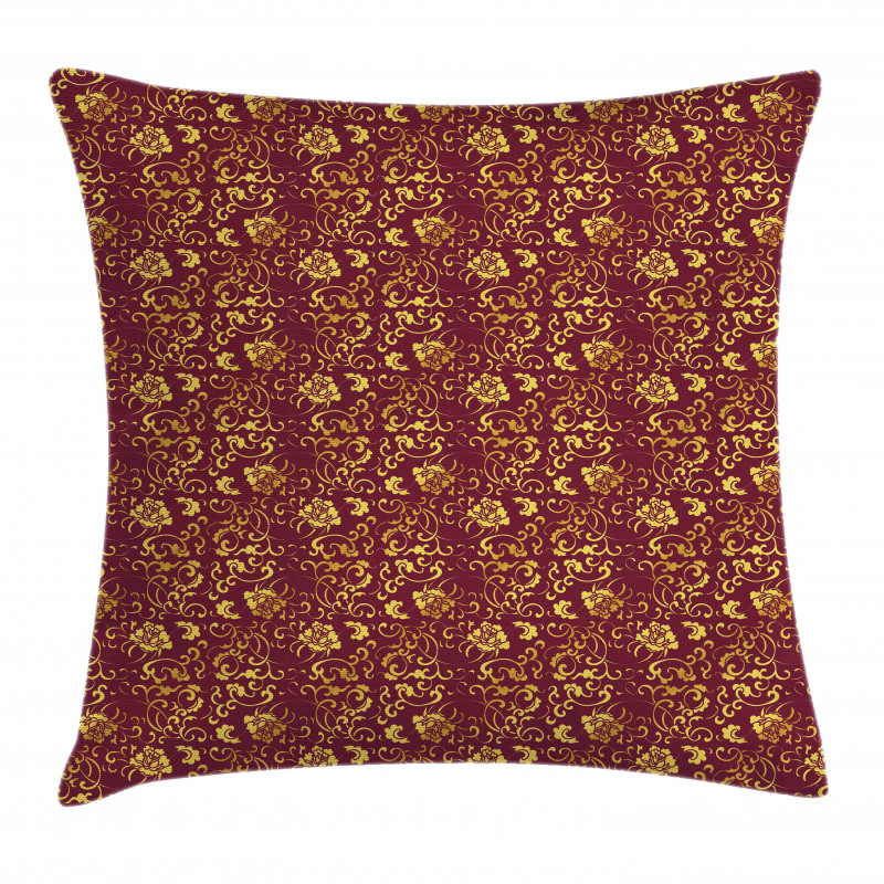 Antique Oriental Pattern Pillow Cover