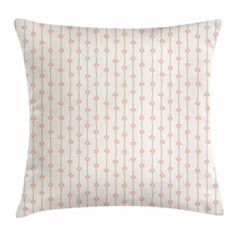 Leafless Branches Flower Pillow Cover