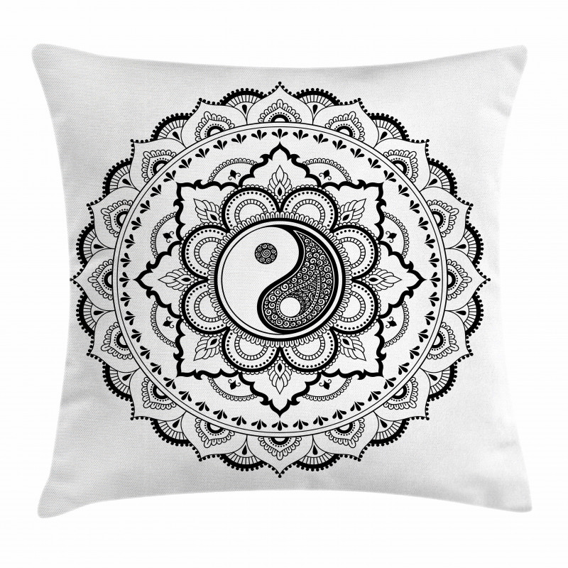 Mandala Flowers Pillow Cover