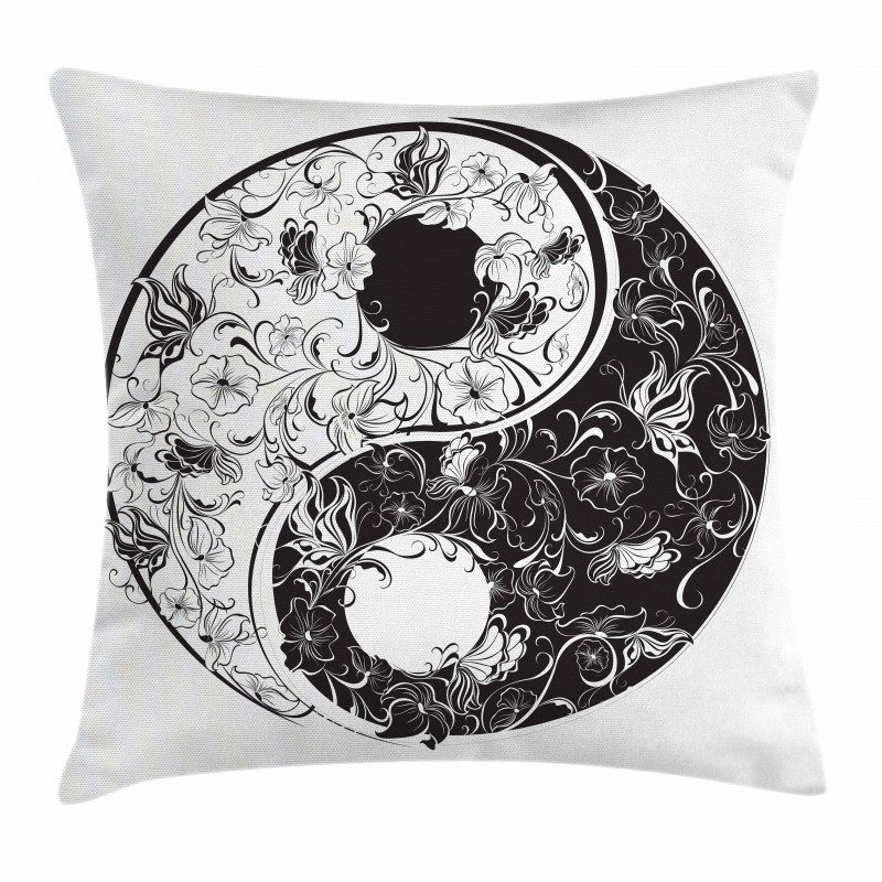 Floral Ornamentation Pillow Cover