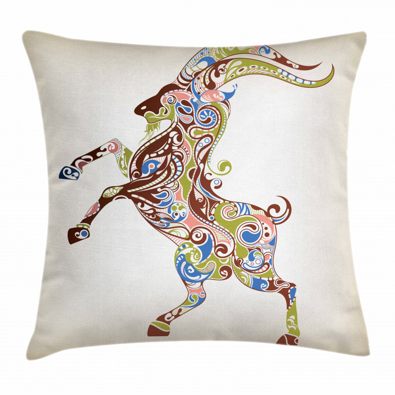 Reared up Grandioso Goat Pillow Cover