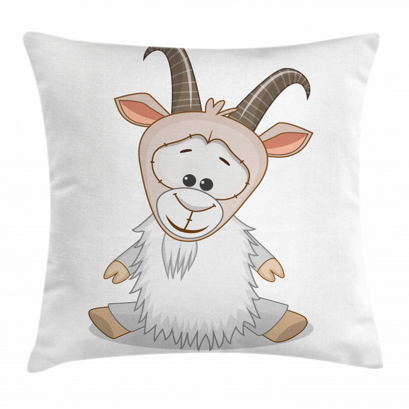 Baby Ibex Cheerful Mood Pillow Cover
