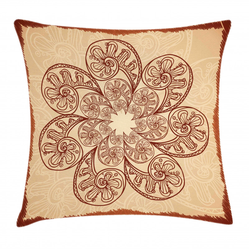 Circles Zentangle Pillow Cover