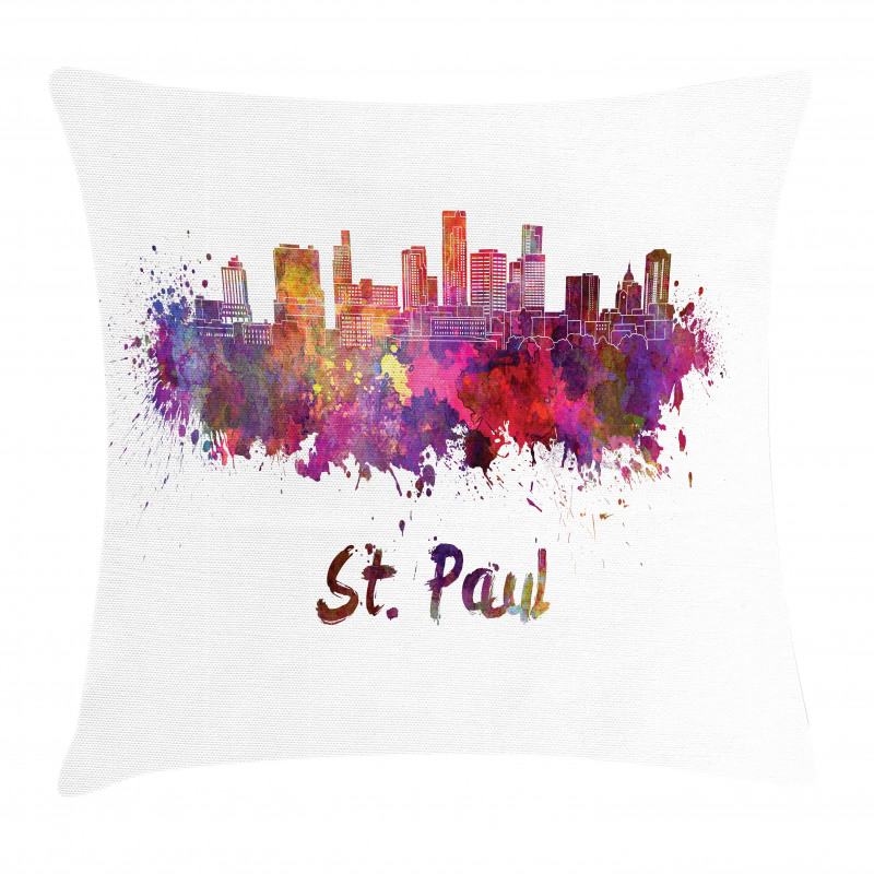 Saint Paul Skyline Pillow Cover