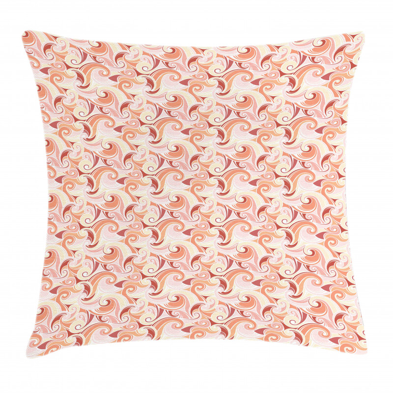 Pastel Retro Swirls Pillow Cover